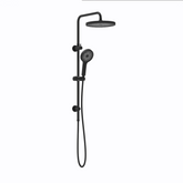 Linkware Gabe Twin Shower System On Rail - Matte Black